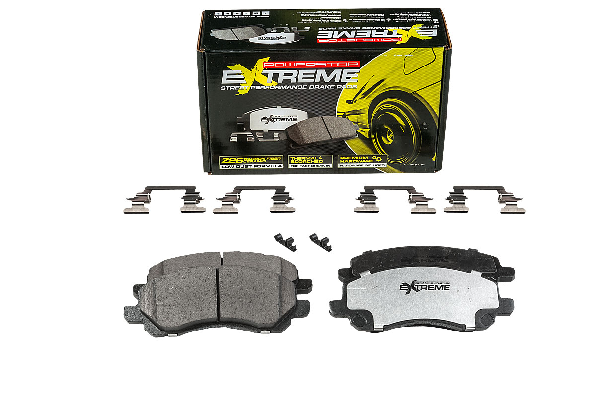 Передние керамические колодки Extreme Street Performance Z26 для Citroen C3 Aircross, C4 Aircross, Dodge Caliber, Jeep Compass, Patriot, Mitsubishi ASX, Eclipse, Lancer, Outlander, Peugeot 4008