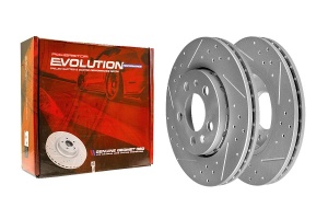 Передний тормозной диск Evolution с перфорацией и насечками, в покрытии GEOMET