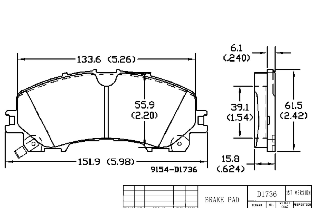 Передние керамические колодки Evolution PLUS Z17 для Infiniti QX50 II, QX55 I, Nissan X-Trail (T32)