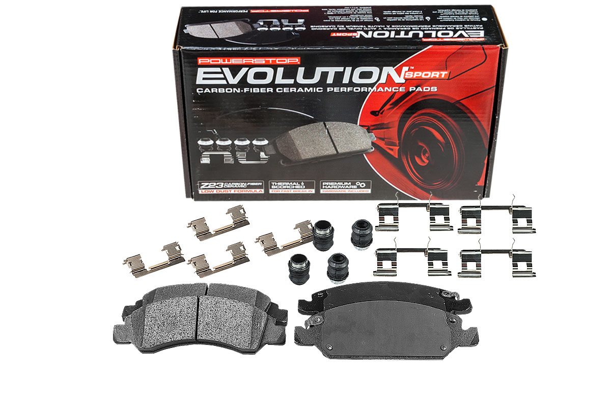 Передние керамические колодки Evolution Sport Z23 для Cadillac Escalade III, Chevrolet Impala IX, Tahoe IV