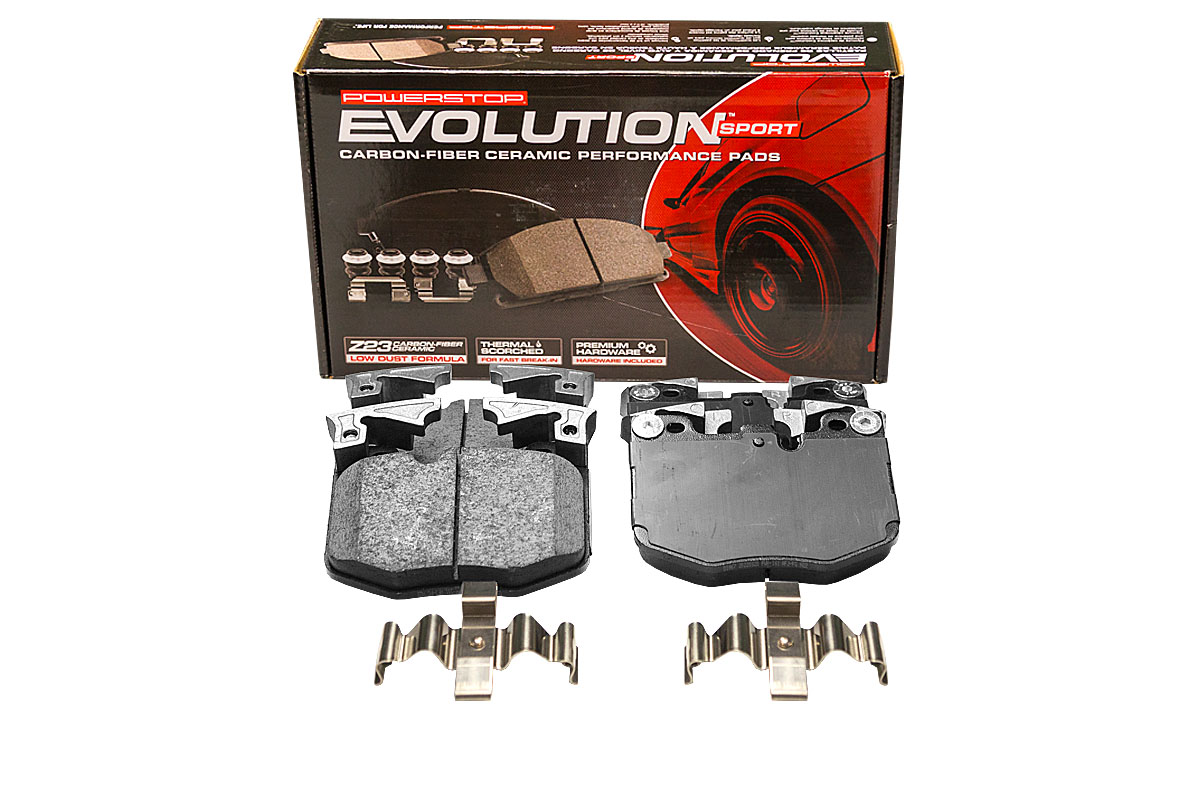 Передние керамические колодки Evolution Sport Z23 для BMW 2, 3, 4, 5, 6, 7, 8 серии, X3, X4, X5, X6, X7, Z4