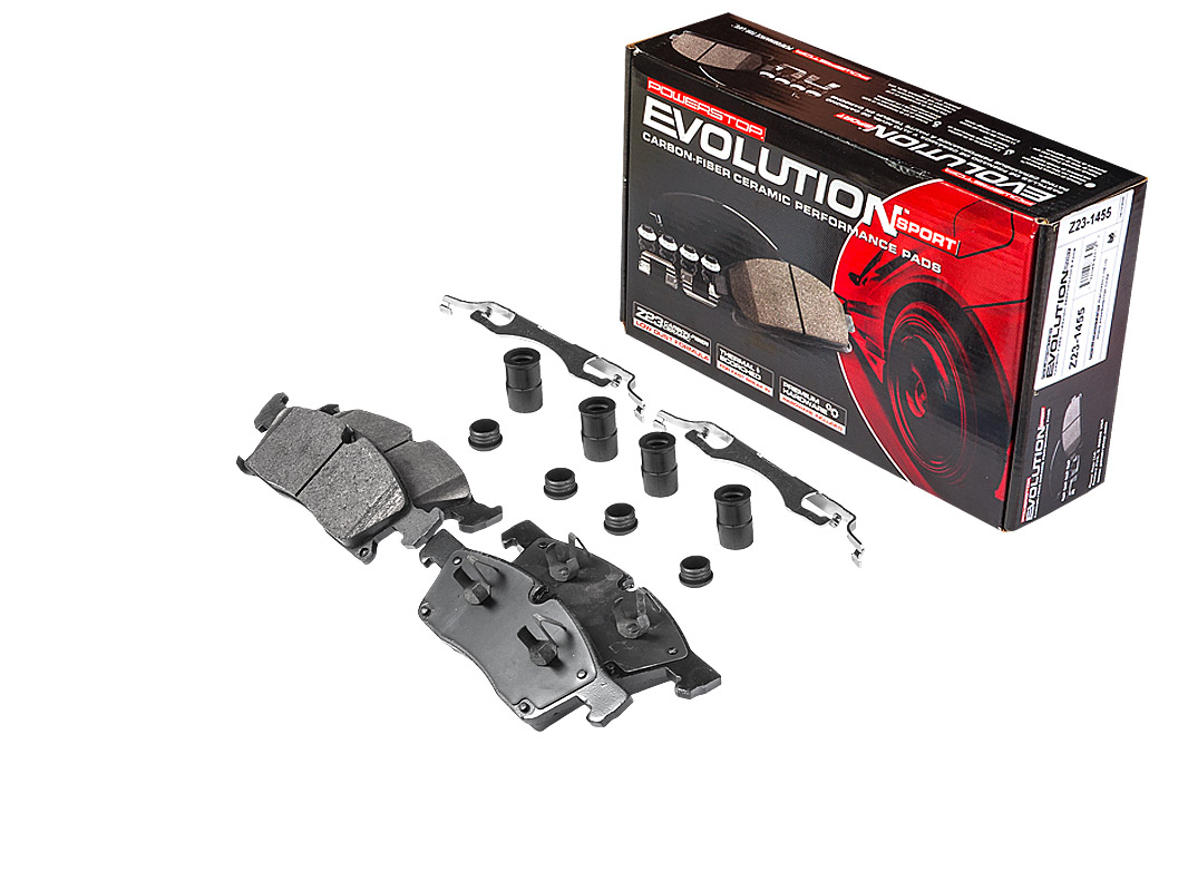 Передние керамические колодки Evolution Sport Z23 для Jeep Grand Cherokee IV (WK, WK2), Mercedes-Benz GL-Класс (X166), GLE (W166), GLE Coupe (C292), GLS (X166), M-Класс (W166)