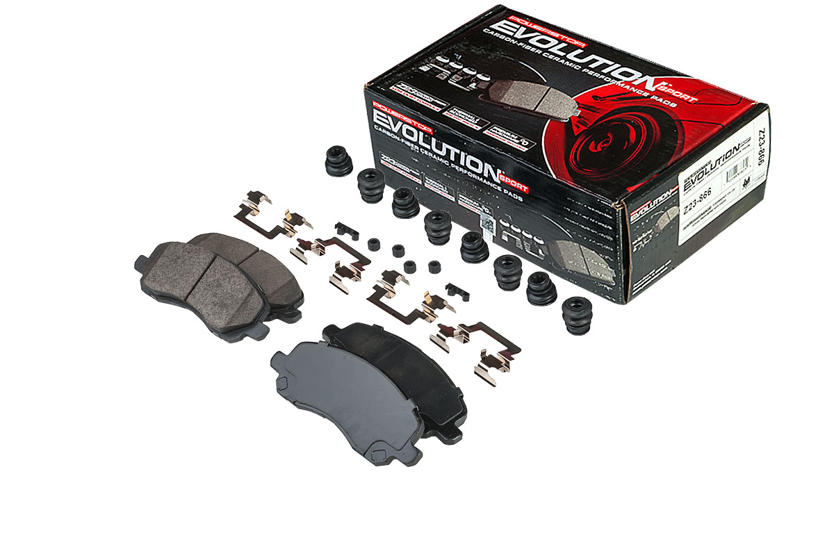 Передние керамические колодки Evolution Sport Z23 для Dodge Caliber, Jeep Compass, Mitsubishi ASX, Lancer, Outlander
