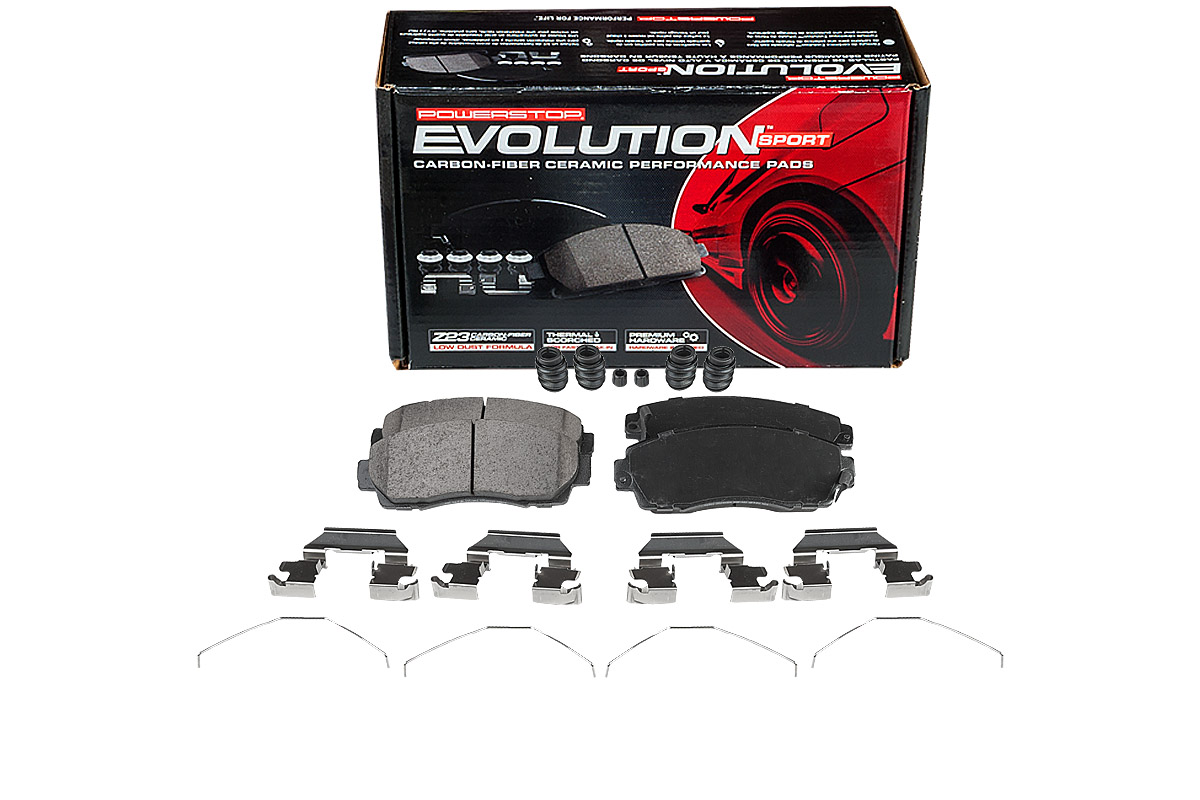 Передние керамические колодки Evolution Sport Z23 для Acura RDX, Changan CS75, Chery Tiggo 7 Pro, 8 Pro, 8 Pro Max, EXEED RX, TXL, VX, Haval F7, H5, H6, Honda CR-V, Odyssey, Jaecoo J7
