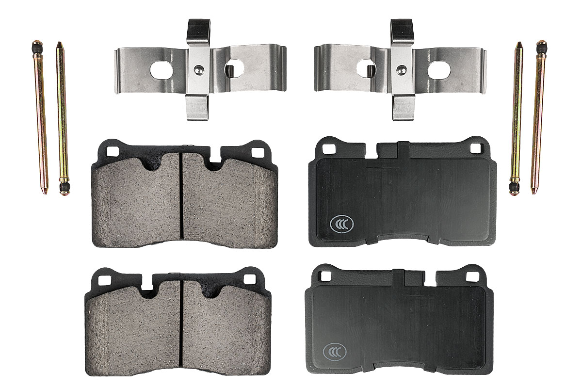 Передние керамические колодки Evolution PLUS Z17 для Audi A3, TT, Range Rover, Range Rover Sport, SEAT Leon, Volkswagen Touareg