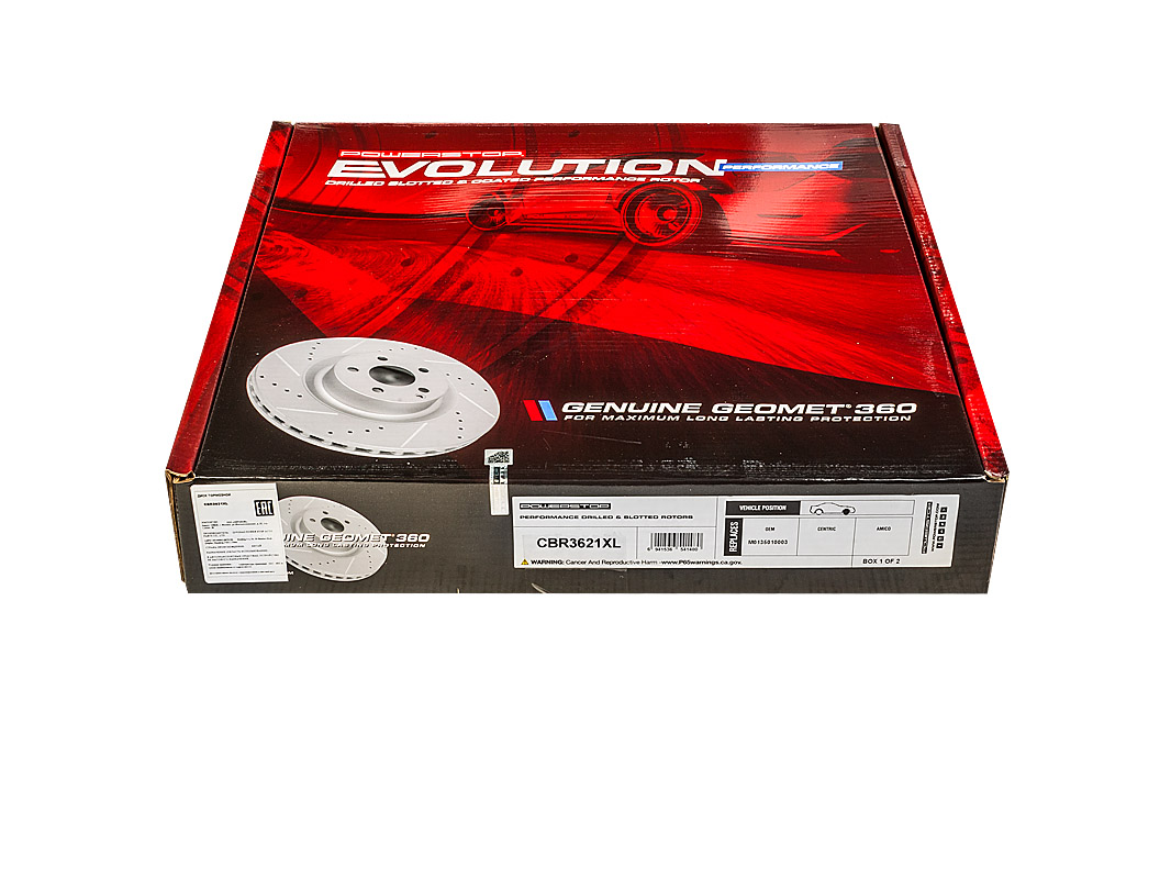 Передний тормозной диск Evolution с перфорацией и насечками, в покрытии GEOMET для LiXiang L6, L7, L8, L9