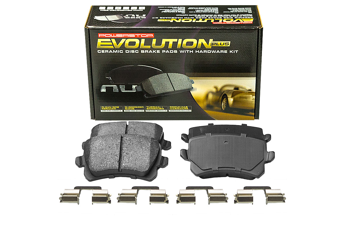 Задние керамические колодки Evolution PLUS Z17 для Audi A3 (8P), Q3 (8U), Haval F7, Skoda Octavia III, Superb II, Volkswagen Golf V, Passat (B7/B8), Tiguan I
