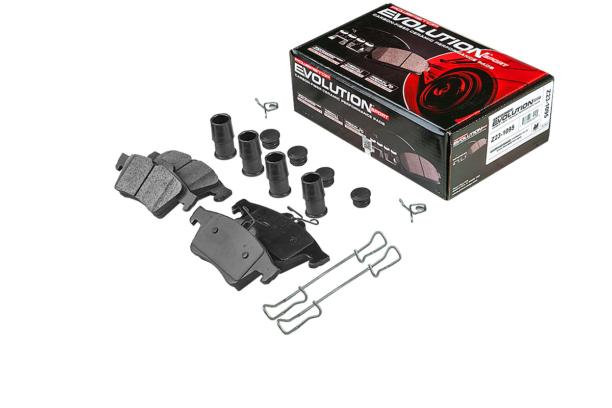 Задние керамические колодки Evolution Sport Z23 для Citroen C5, Ford C-MAX, Focus, Jaguar XF, XJ, XK, Mazda 3, Mercedes-Benz G, Volvo S40, V40