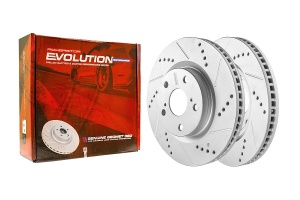 Передний тормозной диск Evolution с перфорацией и насечками, в покрытии GEOMET
