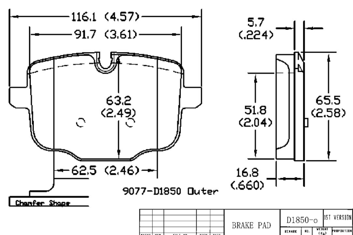 Задние керамические колодки Evolution Sport Z23 для BMW 5 (G30/G31), 7 (G11/G12), X3 (G01), X4 (G02)