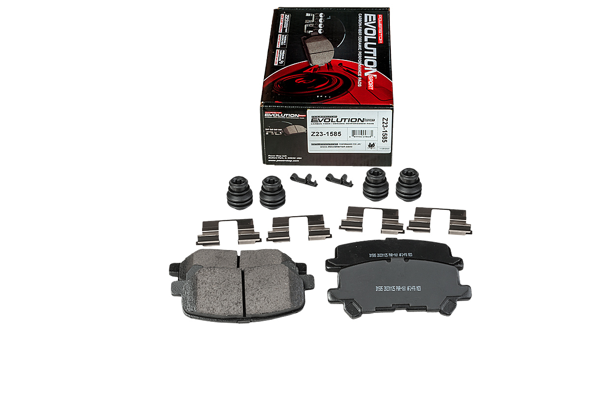 Задние керамические колодки Evolution Sport Z23 для Acura MDX, ZDX, Chevrolet Trailblazer, Honda Odyssey, Pilot