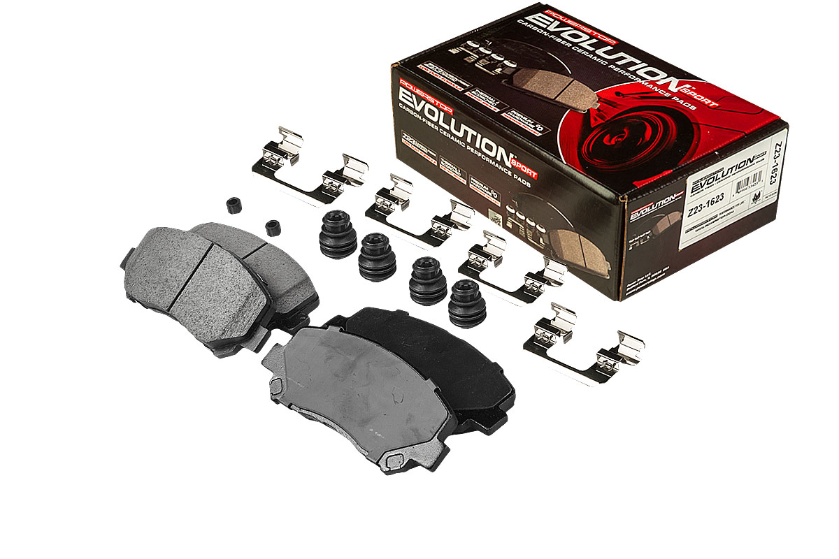 Передние керамические колодки Evolution Sport Z23 для Jeep Cherokee, Mazda CX-5, CX-8