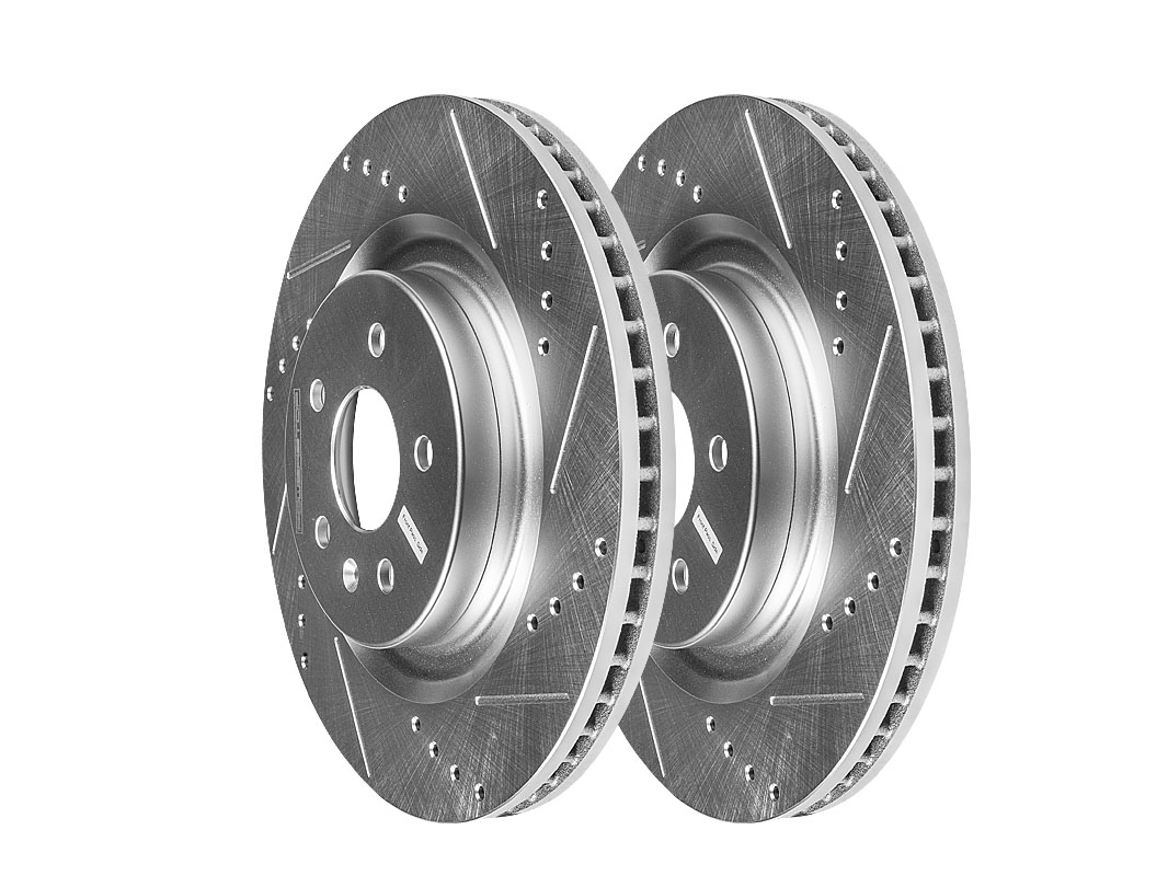 Передний тормозной диск Evolution с перфорацией и насечками, в покрытии GEOMET для LiXiang L6, L7, L8, L9