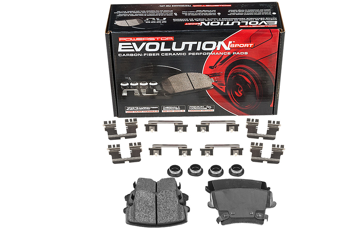 Задние керамические колодки Evolution Sport Z23 для Chrysler 300C, Dodge Challenger, Charger