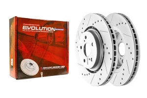 Передний тормозной диск Evolution с перфорацией и насечками, в покрытии GEOMET
