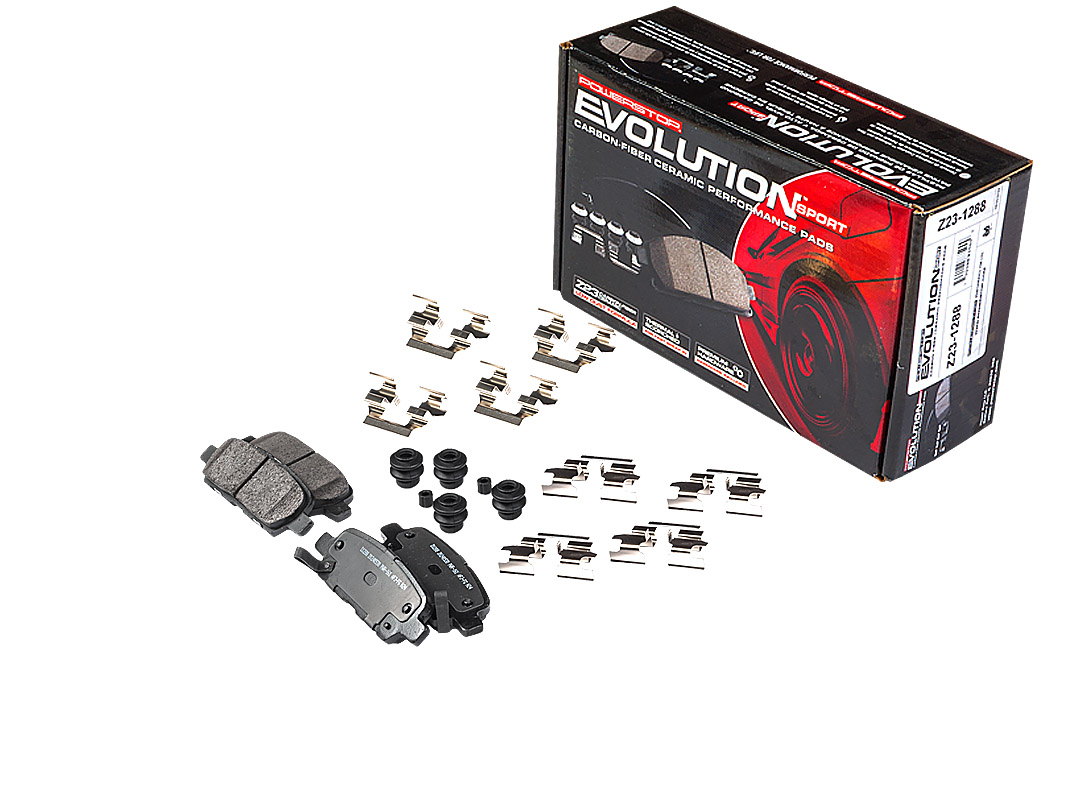 Задние керамические колодки Evolution Sport Z23 для Infiniti EX, FX, JX, M 37, Q50, Q60, Q70, QX50, QX70, Nissan Juke, Maxima, Skyline, Teana