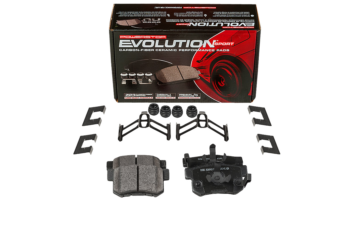 Задние керамические колодки Evolution Sport Z23 для Acura RDX, Haval H6, Honda Accord, Civic, CR-V, Odyssey