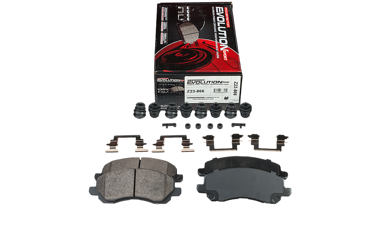 Передние керамические колодки Evolution Sport Z23 для Dodge Caliber, Jeep Compass, Mitsubishi ASX, Lancer, Outlander
