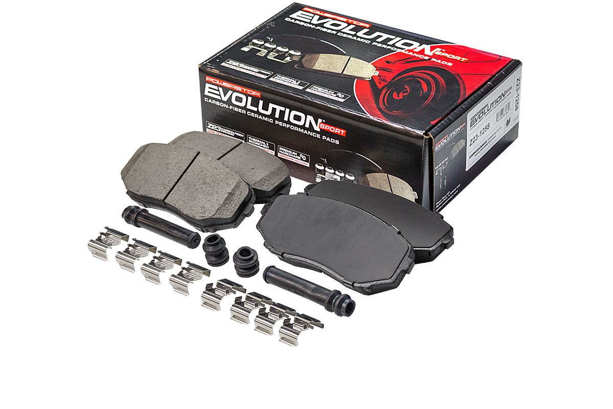 Передние керамические колодки Evolution Sport Z23 для Mazda CX-5 2016+, CX-7, CX-9 2016+, Mitsubishi Pajero Sport 2015+