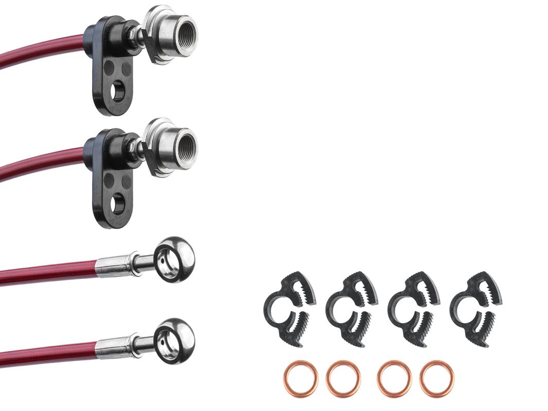 Тормозные армированные шланги HARDi задние TOYOTA CAMRY V70 2018- / LEXUS ES ES VII (XZ10)