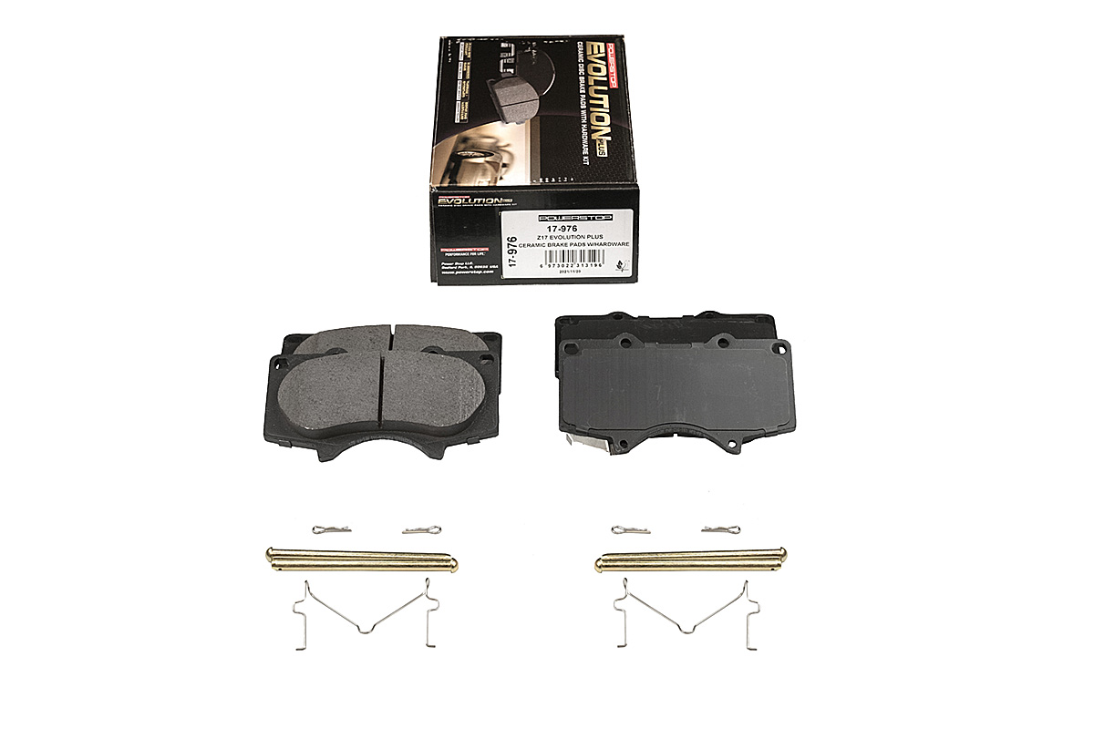Передние керамические колодки Evolution PLUS Z17 для Lexus GX II, LX III, Toyota Hilux VIII, Land Cruiser 200, Land Cruiser Prado 150
