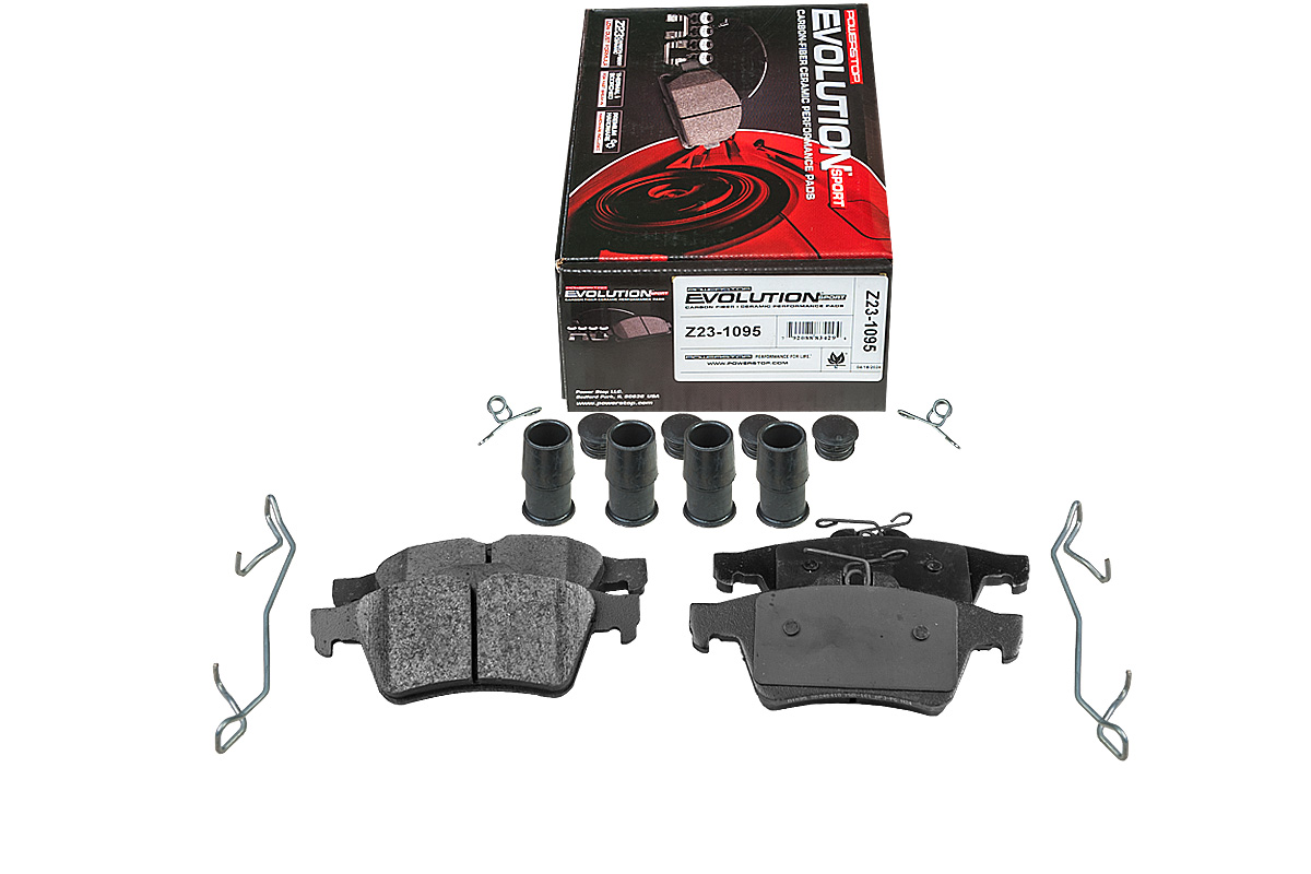 Задние керамические колодки Evolution Sport Z23 для Citroen C5, Ford C-MAX, Focus, Jaguar XF, XJ, XK, Mazda 3, Mercedes-Benz G, Volvo S40, V40