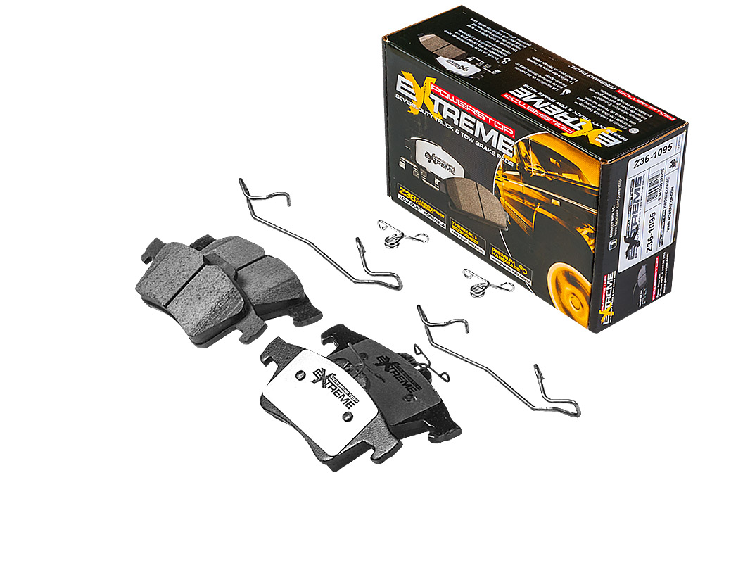 Задние керамические колодки Extreme Truck & Tow Z36 для Citroen C5, Ford C-MAX, Focus, Jaguar XF, XJ, XK, Mazda 3, Mercedes-Benz G, Peugeot 508, Volvo S40, V40