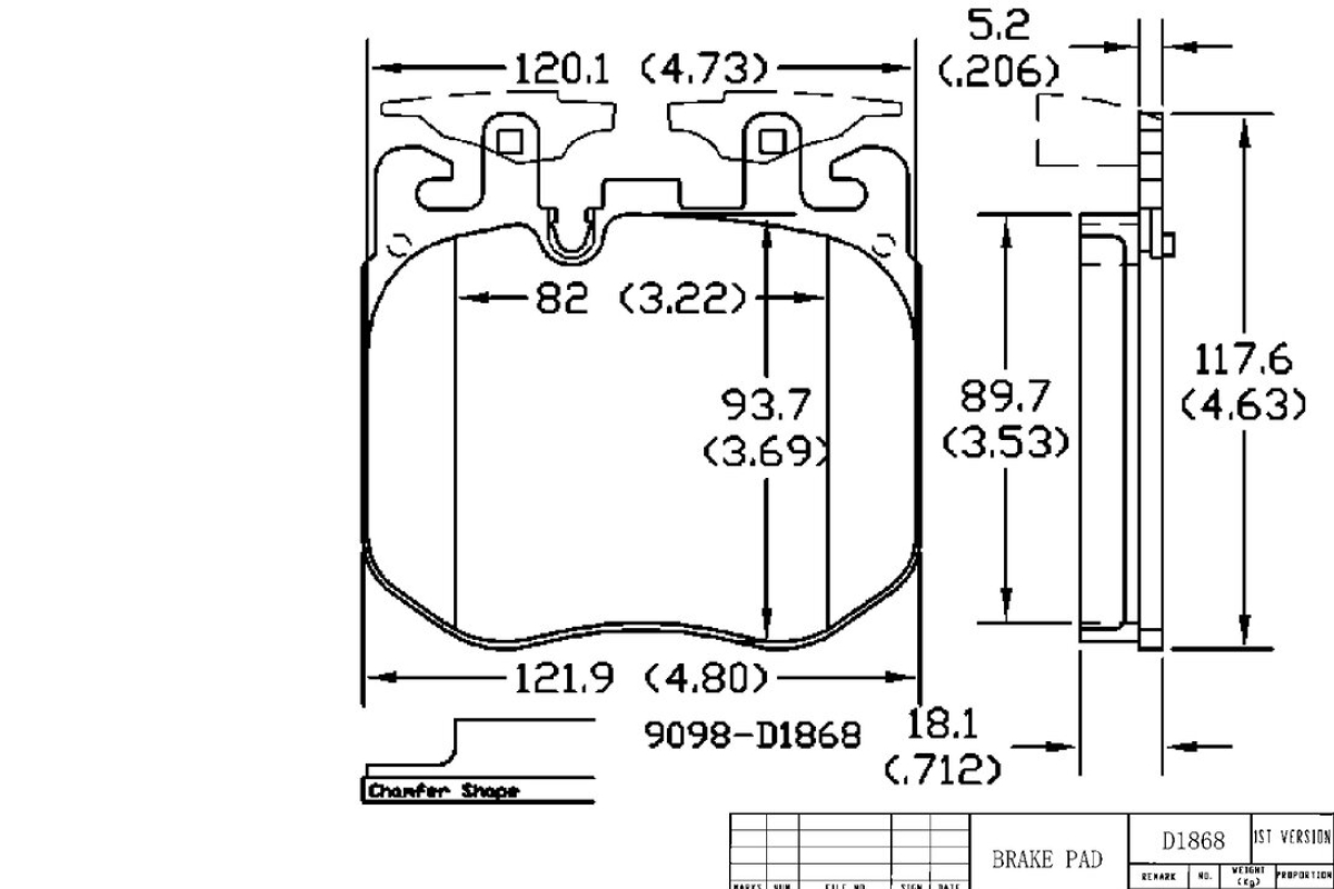 Передние керамические колодки Evolution PLUS Z17 для BMW 3 (G20), 5 (G30/G31), 6 (G32), 7 (G11/G12), X3 (G01), X4 (G02), X5 (G05), X6 (G06), X7 (G07)