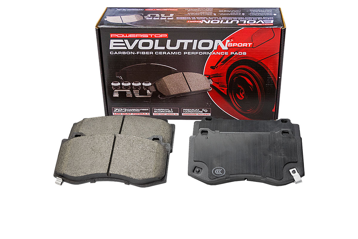 Передние керамические колодки Evolution Sport Z23 для Chrysler 300C, Dodge Challenger III, Charger, Jeep Grand Cherokee III