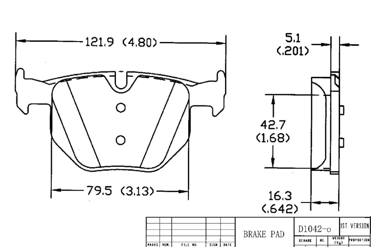 Задние керамические колодки Evolution PLUS Z17 для BMW X5 (E70/F15), X6 (E71/F16)
