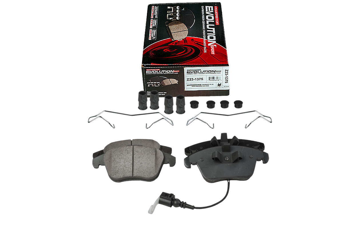 Передние керамические колодки Evolution Sport Z23 для Audi, Citroen, Opel, Peugeot, SEAT, Skoda, Volkswagen