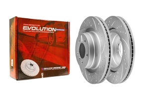 Передний тормозной диск Evolution с перфорацией и насечками, в покрытии GEOMET