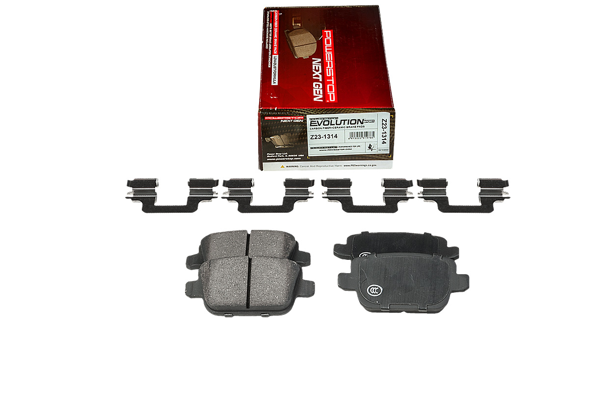 Задние керамические колодки Evolution Sport Z23 для Ford Focus, Galaxy, Kuga, Mondeo, S-MAX, Land Rover Freelander, Volvo S80, V70, XC70