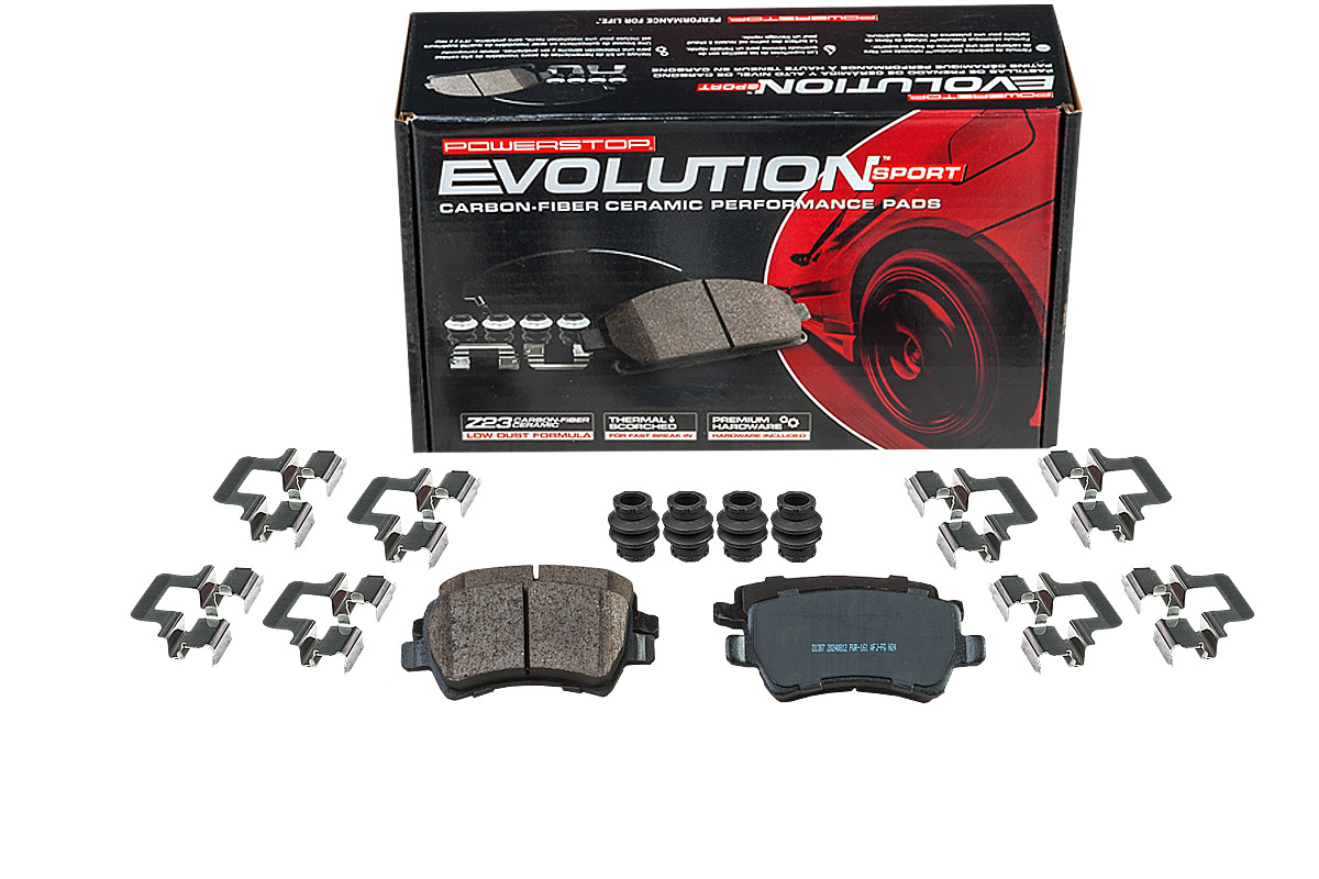 Задние керамические колодки Evolution Sport Z23 для Ford Galaxy II, S-MAX I, Land Rover Freelander II, Volvo S60 II, S80 II, V60 I, V70 III, XC70 II