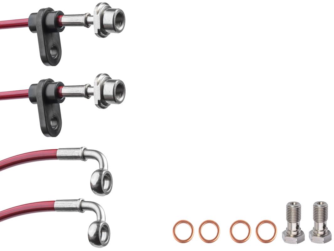 Тормозные армированные шланги HARDi задние Lexus RX 3/Lexus RX 4/ Toyota Highlander GSU40/45