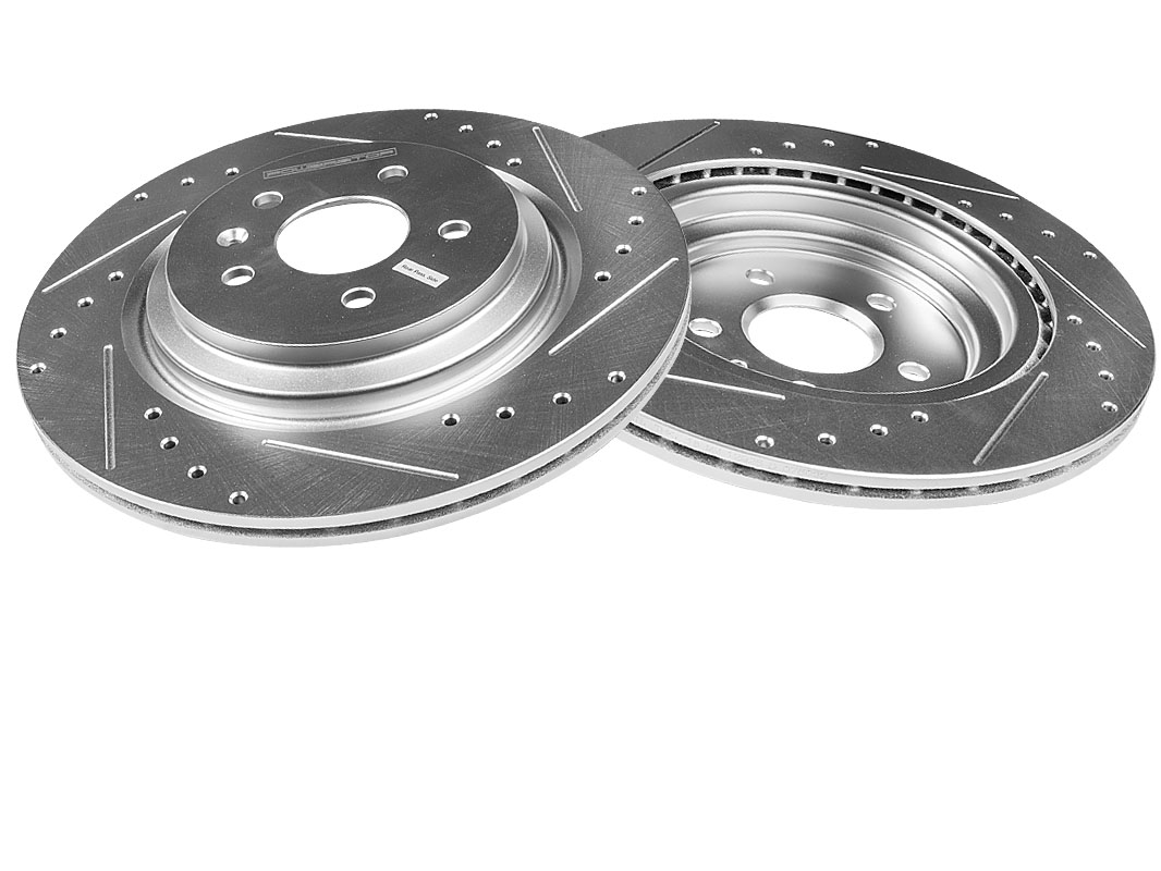 Задний тормозной диск Evolution с перфорацией и насечками, в покрытии GEOMET для LiXiang L6, L7, L8, L9