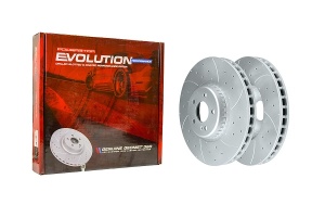 Передний тормозной диск Evolution с перфорацией и насечками, в покрытии GEOMET