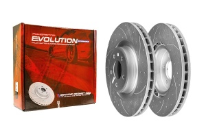 Передний тормозной диск Evolution с перфорацией и насечками, в покрытии GEOMET