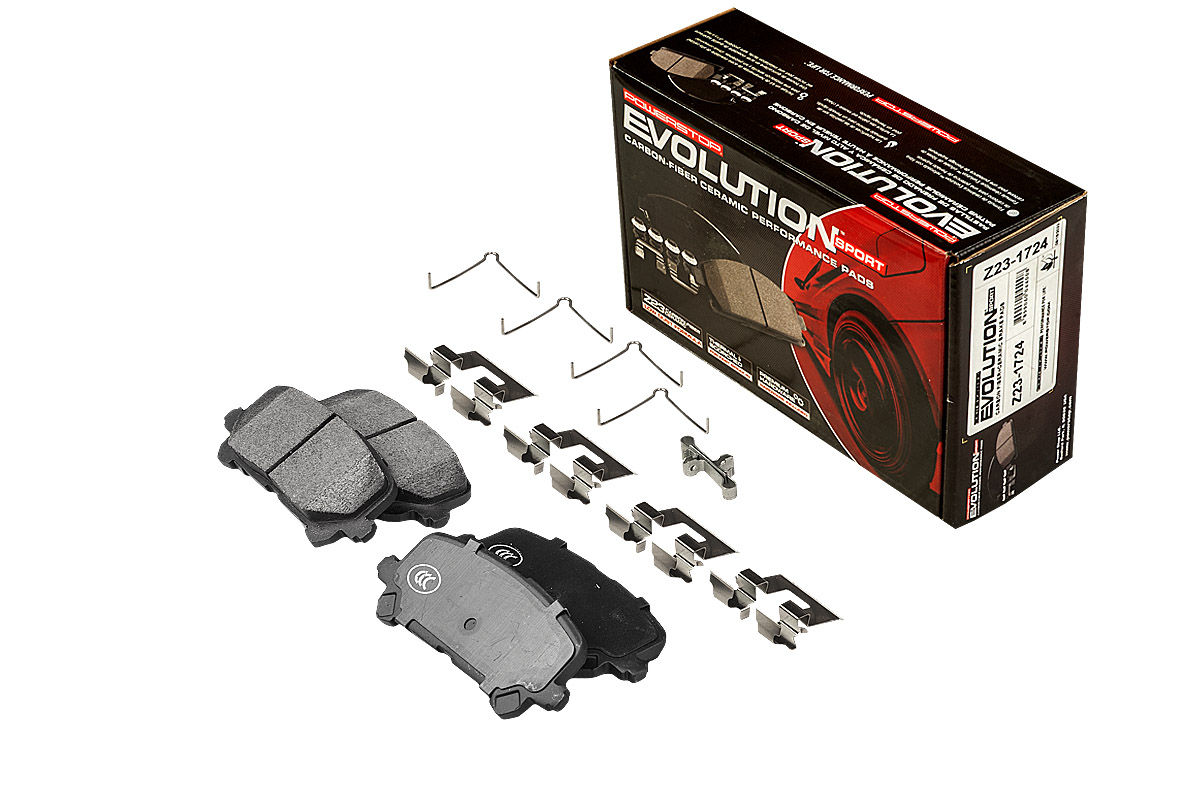 Задние керамические колодки Evolution Sport Z23 для Acura MDX, Honda Pilot, Ridgeline