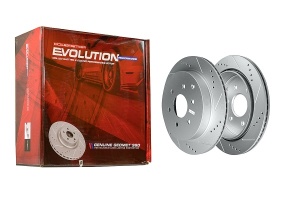Задний тормозной диск Evolution с перфорацией и насечками, в покрытии GEOMET