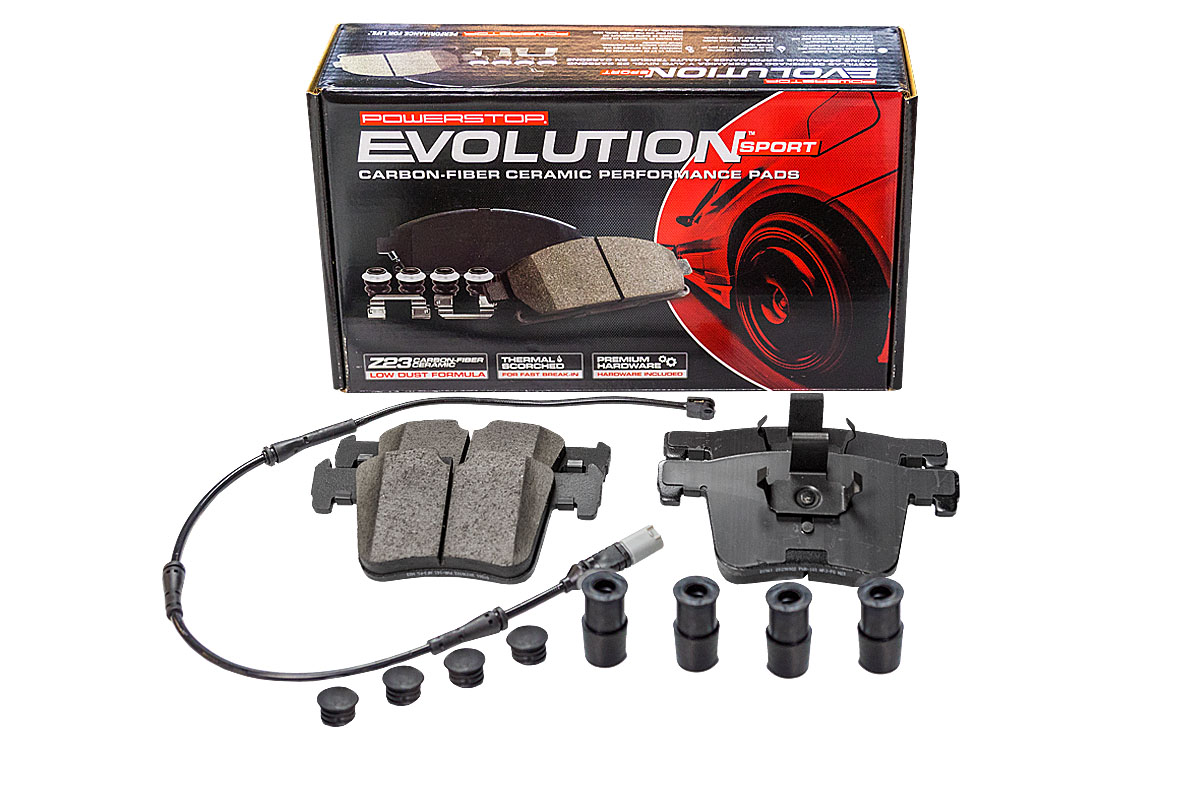 Передние керамические колодки Evolution Sport Z23 для BMW 1 (F20/F21), 2 (F22), 3 (F30/F34), 4 (F32/F33/F36), X3 (F25), X4 (F26)