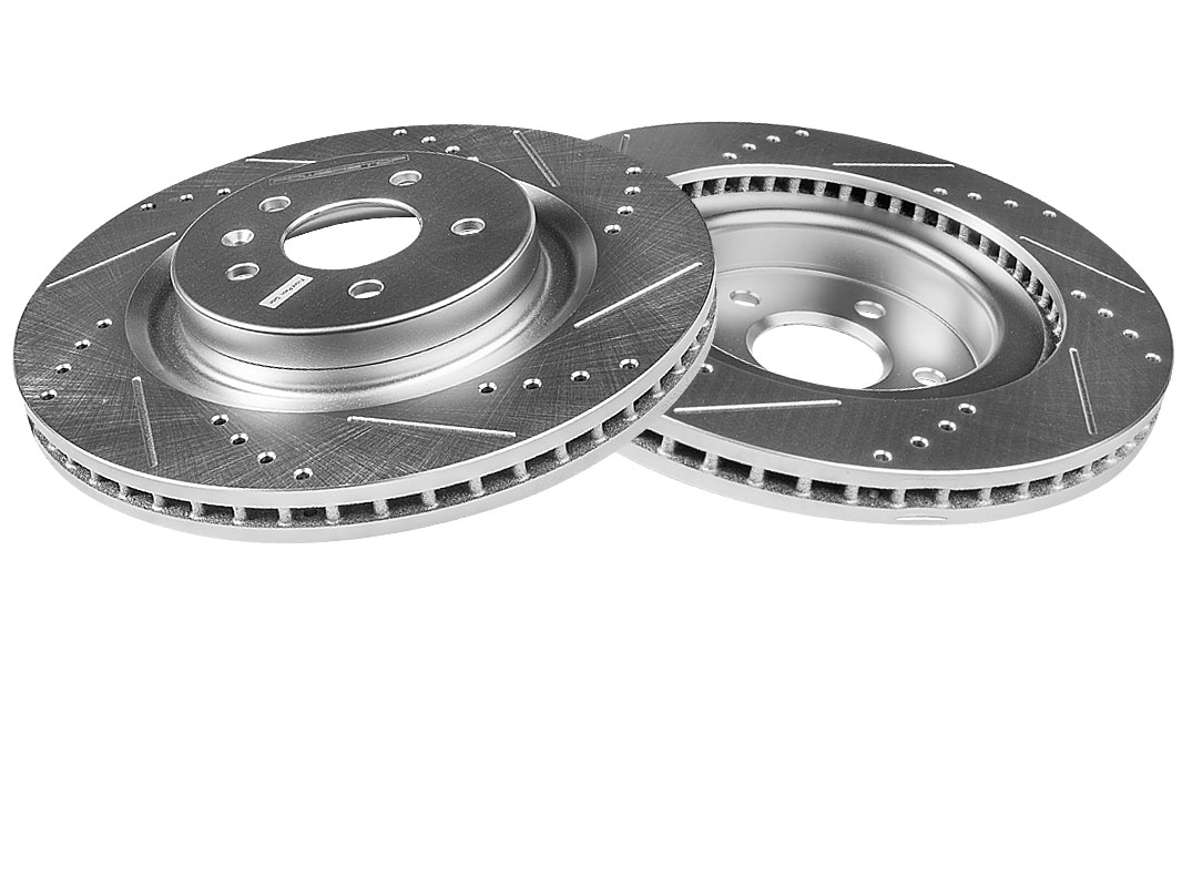 Передний тормозной диск Evolution с перфорацией и насечками, в покрытии GEOMET для LiXiang L6, L7, L8, L9