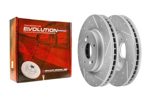 Передний тормозной диск Evolution с перфорацией и насечками, в покрытии GEOMET