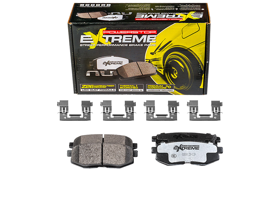 Задние керамические колодки Extreme Street Performance Z26 для Subaru Forester, Impreza, Legacy, Outback