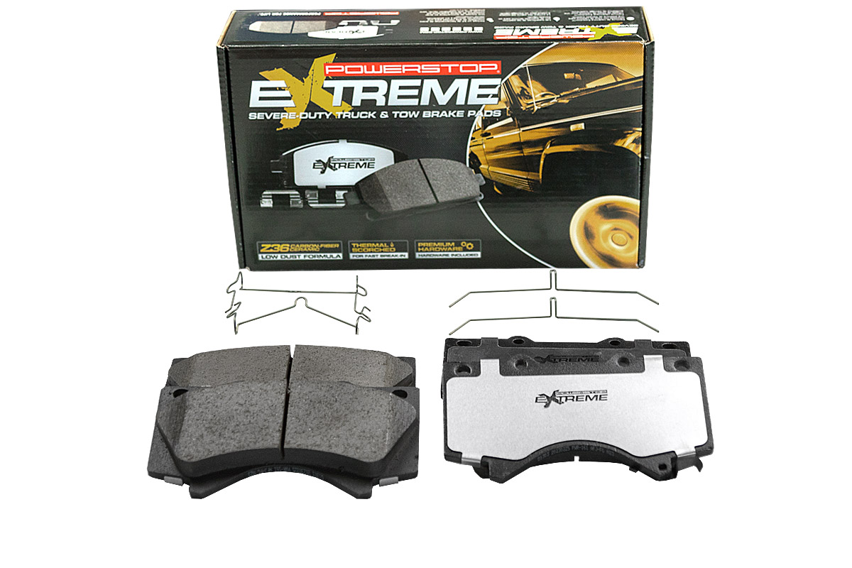 Передние керамические колодки Extreme Truck & Tow Z36 для Lexus LX III, Toyota Land Cruiser 200, Land Cruiser Prado 150, Sequoia, Tundra