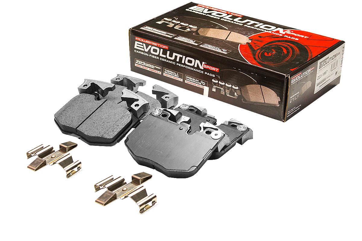 Передние керамические колодки Evolution Sport Z23 для BMW 2, 3, 4, 5, 6, 7, 8 серии, X3, X4, X5, X6, X7, Z4