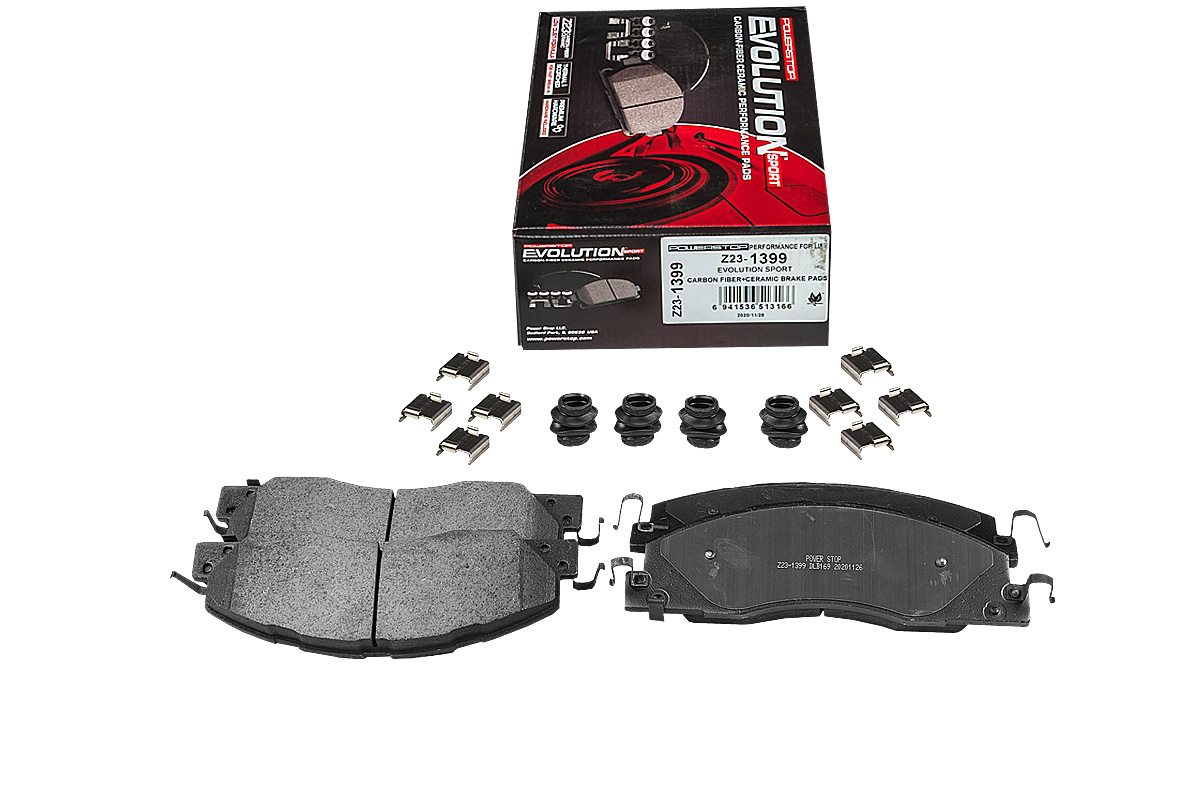 Передние керамические колодки Evolution Sport Z23 для Dodge RAM 2500, RAM 3500