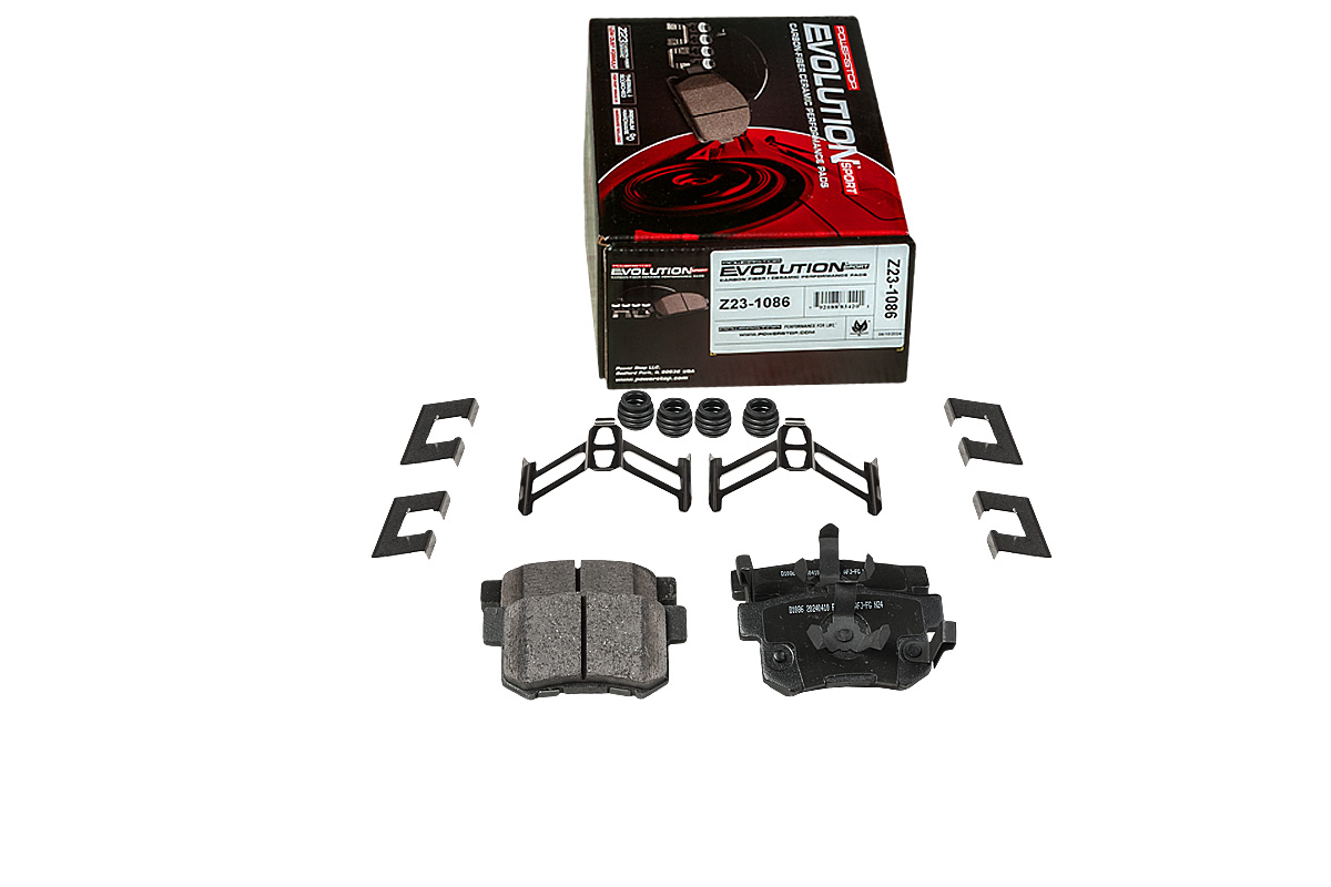 Задние керамические колодки Evolution Sport Z23 для Acura RDX, Haval H6, Honda Accord, Civic, CR-V, Odyssey