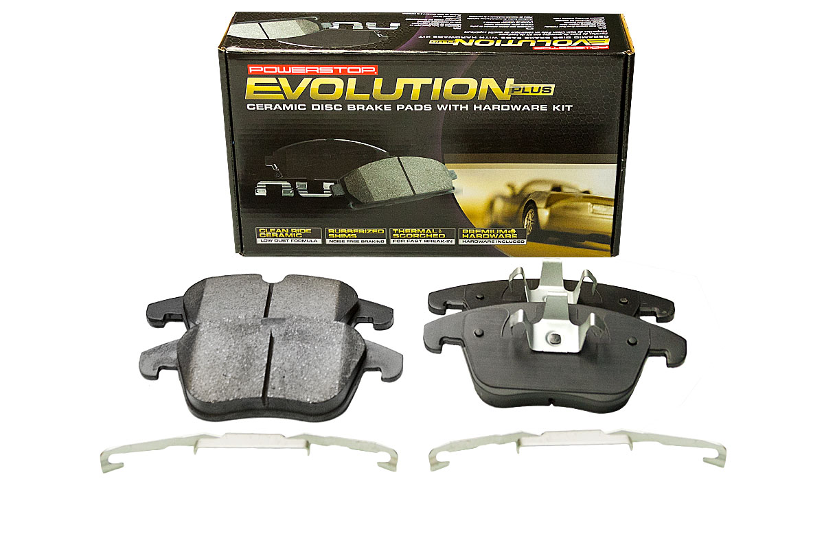 Передние керамические колодки Evolution PLUS Z17 для Ford Galaxy II, Mondeo IV/V, S-MAX I, Land Rover Freelander II, Volvo S60 II, S80 II, V60 I, V70 III, XC70 II