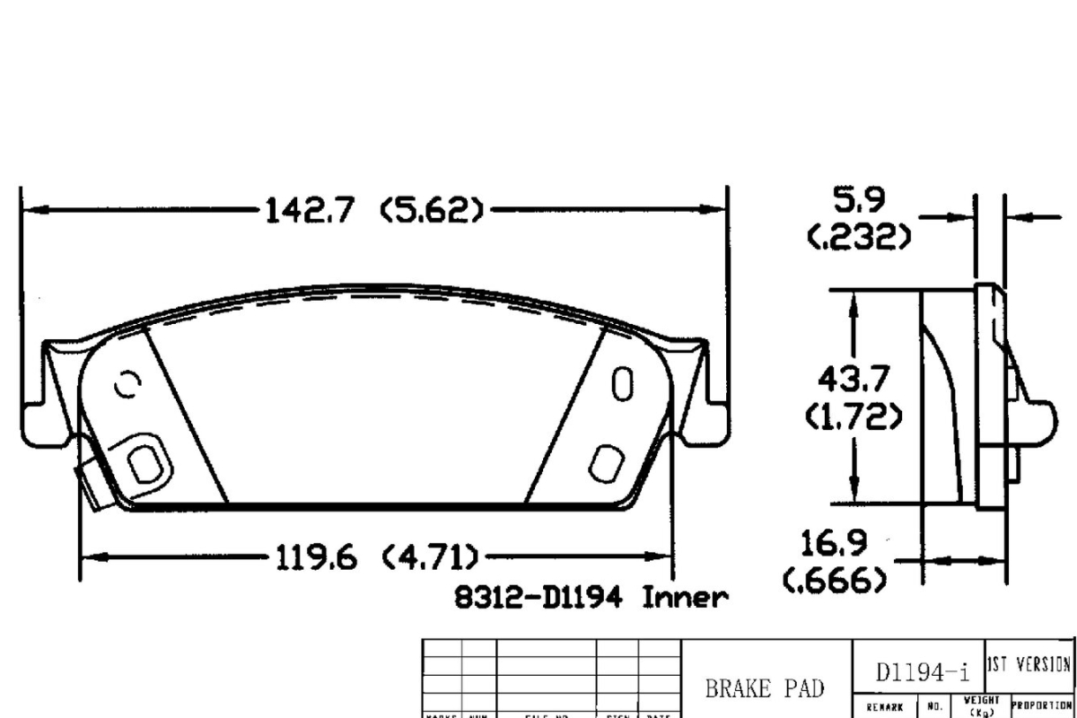 Задние керамические колодки Evolution PLUS Z17 для Cadillac Escalade III, Chevrolet Tahoe III